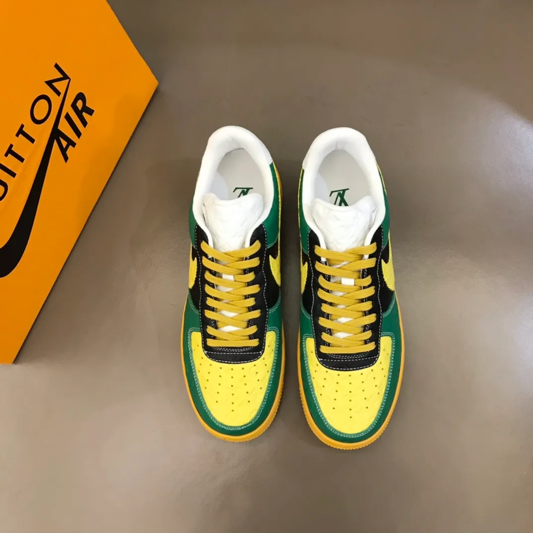 Men's shoes 💰p440 "*OUIS *UITTO*" x OFF-WHITE x Nike tripartite collaboration! Trendy and cool men's casual sports shoes with unrivaled color matching. The design idea basically continues the style of THE TEN. The Swoosh line and tongue label have a very familiar visual effect and are both fashionable and trendy! A must-have for fashionistas! The effect on your feet is absolutely stunning! Size: 38-45